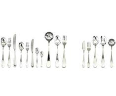 MEPRA Hohlgriff Natura Besteck Set, Silber, 126