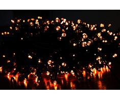 Euronatale Weihnachtsbeleuchtung für Weihnachtsbaum, warmes Licht, 1000 Lichter, Kabel 2 m, 20 Meter