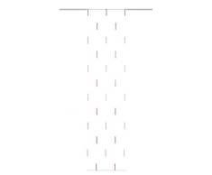 Home Fashion Schiebevorhang Voile Scherli Melange, Polyester, Beere, 245 x 60 cm