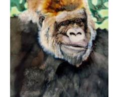 Gorilla Deko-Fliese aus Keramik, 4 x 4