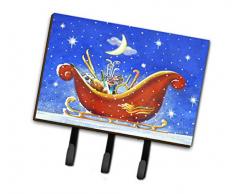 Caroline s Treasures ara0143th68 Christmas Santa s Schlitten von Roy Avis Leine oder Schlüsselhalter, Triple, Multicolor