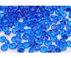 Angzhia 2/4 cm Hochzeit Tischstreuer Streudeko Kristalle Acryl Diamanten Strasssteine für Hochzeit Brautparty Vase Perlen Dekoration, acryl Kristall, Königsblau-1, 4/5 inch (2cm)