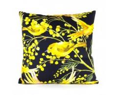 Pavillon Intérieur Kissen, Polyester, gelb/schwarz, 45x45x3 cm
