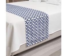 Ambesonne Bettläufer, mehrfarbig Queen marineblau