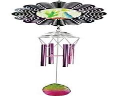 StealStreet 800514 Zephyr Windspiel aus Metall, mit Coyotemitte aus Kunstharz, 71 cm