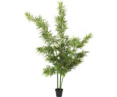 Kare Design Deko Pflanze Bamboo Tree 200cm, große Dekopflanze, Bambus Deko, Kunstpflanze, Grün mit Topf, XXL Pflanze Künstlich (H/B/T) 200x40x20cm