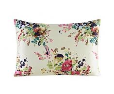 Kissenbezug, Seide, mit Polyester weiß Satin Stoff Unterseite, Seide, pattern13, Queen