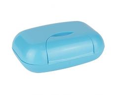 OFXDD Travel Seifenschale, mit Deckel, langlebigem Kunststoff Compact Seife Box Home Oder Badezimmer