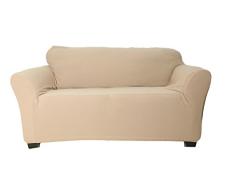 Quick Fit Stretch Samt 1 Stück Schonbezug für Couch Loveseat Couch Cover, Taupe, Loveseat Cover