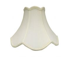 Royal Designs Lampenschirm, Glocke mit Wellenschliff, weiß, 7.5 x 18 x 12