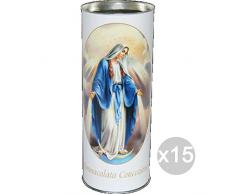 Glooke Selected Set 15 Teelichter U Ceri T80 Weiß Immacol.Concez 121L Duft und Dekoration