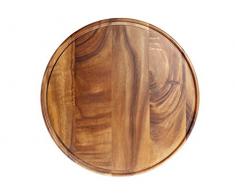 H+H Steak Teller, Dunkles Holz, 42 cm