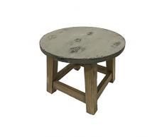 Essential Decor & Beyond Tisch, rund, Holz, 50,8 cm, Grau
