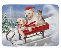Carolines Treasures Fußmatte für Hunde und Kätzchen in Schlitten Need for Speed 48,3 x 68,6 cm, Mehrfarbig
