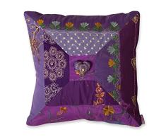 Colorique Bindi Kissen Cover Herz Pretty Purple, 50 x 50 cm