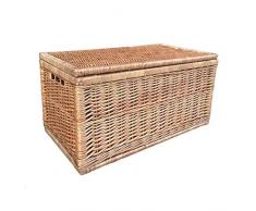 Große Licht Gedämpfte Wicker Wäschetruhe