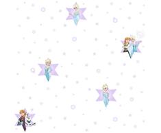 Rasch Textil Papiertapete Tapete - Kollektion Disney Fantasy Deco R30241 Frozen Elsa Anna Lila