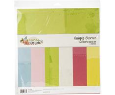 Simple Stories SI10496 Vintage Botanicals 12 x 12 Simple Basics Kit Bastelset, multi, Large