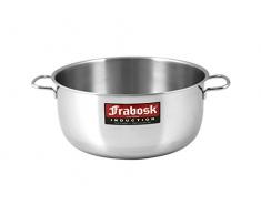 Frabosk Stielkasserolle mit Zwei Griffen aus Edelstahl, 30 cm