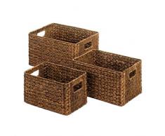 Accent Plus 10018777 Korb-Set aus Weidenkorb, Braun