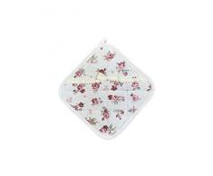 Provence Baumwolle, Quadratisch, Topflappen mit Baumwolle Spitze in French Country Stil 8Wx8L Rote Rose