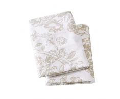 Tolles Bay Home Extra weiche 100% Baumwolle Flanell-Bettlaken-Set. Warm, Cozy, leicht, Winter Bettwäsche. Belle Collection King Pillowcases Toile - Taupe