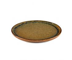 Serax Terres De Rêves Gebäck Teller, Töpferei, grau, rost, One Size