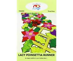 Fat Quarter Gypsy fqg402 Lacy Weihnachtsstern Läufer Muster