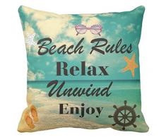 kissenday 45,7 x 45,7 cm aufrecht Little Darling Watercolor Flamingo Zitat Baumwolle Polyester Dekorative Home Decor Sofa Couch Schreibtisch Stuhl Schlafzimmer Auto Geburtstag Geschenk Cute Spruch quadratisch Überwurf 18 Inch 8