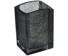 Gedy Antares Zahnputzbecher, Kunstharz, Grau, 6,2 x 8 x 11,7