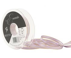 Berisfords Satinband mit Goldrand, Orchidee, 7 mm