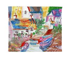 Betsy Drake Boote bei Schritte Wand-Außenleuchte hängend, 61 x 76,2 cm