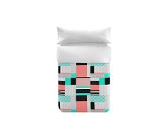 BIPOLART Deckenbezug Nestchen und Kissen, Baumwolle, Mehrfarbig, 145 x 115 x 3 cm