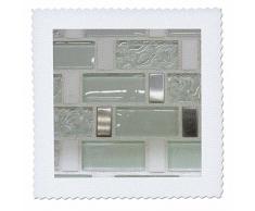 3dRose Bild von klarem Glas & Metall Rechteck Fliesen, Quilt, Platz, 8 von 8 Zoll (QS 223494 _ 3)
