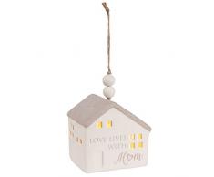Pavillon – Love Lives with Mom – Porzellan zum Aufhängen mit LED-Licht