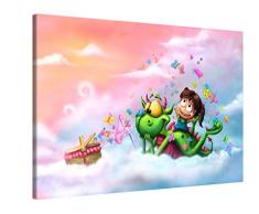 Picanova – Picnic In The Sky 60x40cm – Premium Leinwanddruck – Kunstdruck Auf 2cm Holz-Keilrahmen Für Schlaf- Und Kinderzimmer – Kinder Kollektion Von TooshToosh