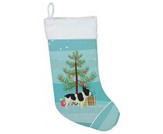 Carolines Treasures Weihnachtsstrümpfe, Motiv: Französische Bulldogge, Baum, Mehrfarbig