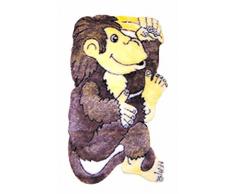 Dintex Textil Kinder Teppich für Premiumqualität, 55 x 90 cm Mono braun