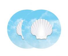 Fliegengitter Türaufkleber Aufkleber - 4 Zoll RSD - weiße Schale