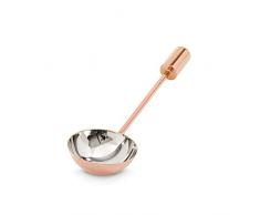 Tom Dixon Kaffeelöffel, polierter Stahl mit Kupfer-Finish, gewichteter aufrechter Kaffeelöffel, hochreflektierender Bodenschaufel, 15 g/30 ml Schaufel – Kupfer