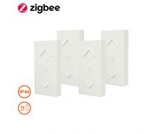 OSRAM Smart+ Mini Switch Weiß, ZigBee Lichtschalter, Dimmer und Fernbedienung für LED Lampen, Erweiterung für Ihr Smart Home, 4er Pack