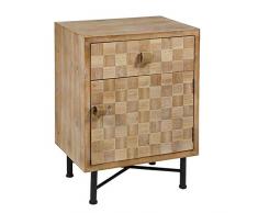 BigBuy Home Nachttisch, 50 x 70 x 38 cm, MDF, mehrfarbig, Einheitsgröße