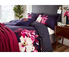 Tom Joule Joules Winter Bloom Bettbezug, Navy, 200x200