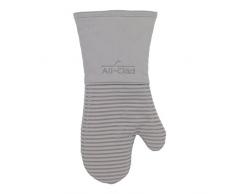All-clad Textilien Schwergewicht 100 Prozent Baumwolle Twill und Silikon Ofenhandschuh Titan