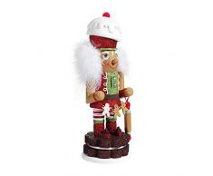 Kurt S. Adler 12-Inch Hollywood Gingerbread Nutcracker Nussknacker, Mehrfarbig