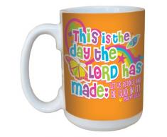 Tree Free ohne lm44354 Schmetterlinge und ARC 15 ml Psalm 18:24: 1 Tasse aus Keramik mit Griff, Standardgröße