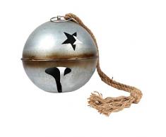 DEI Galvanized Silver Glocke, Metall, Mehrfarbig, 10 Dia