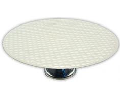 Viscio Trading Leonardo Etagere, Glas, Weiß, 31.5 x 31.5 x 10 cm