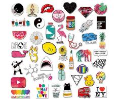 Womdee Aufkleber für Wasserflaschen, 45 Stück, niedliche wasserdichte Aufkleber für Laptop, Gitarre, Fahrrad, Handy, Motorrad, Koffer, Skateboard, Kühlschrank, Reisen, trendige Aufkleber Teenager Mädchen