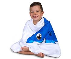 Hudz Kidz Strandtuch für Kinder und Kleinkinder, perfekt für Strand, Pool, Bad weiß